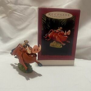 Hallmark Keepsake Ornament Timon and Pumbaa Disney The Lion King Vintage 1997